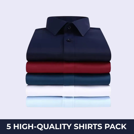 [BUY 3 GET 5] Kit Premiere Long Sleeve Shirts 5-Pack